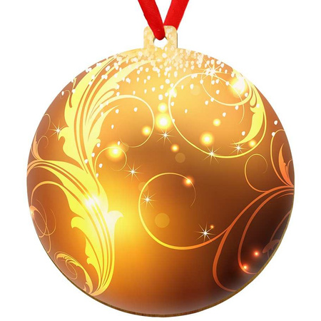 Wooden bauble for the Christmas tree