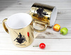 FISHING gold mirror mug