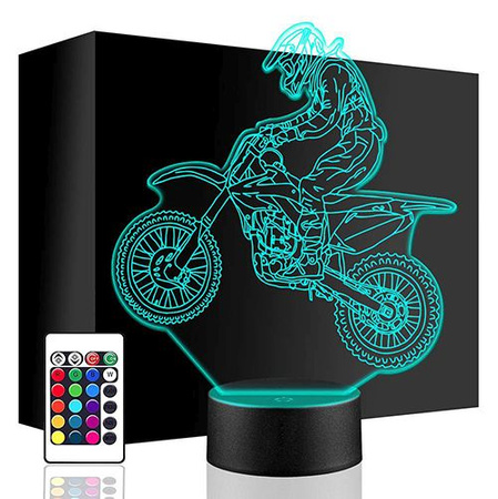 LAMPKA NOCNA Motocross Cross Enduro Engine 3D LED + PILOT