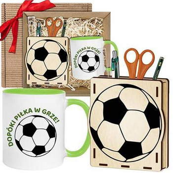 FOOTBALL PLAYER SET MUG TOOLBOOK gift for BOYFRIEND child fan birthday