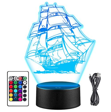 LAMPKA NOCNA LED Żegluga STATEK + PILOT
