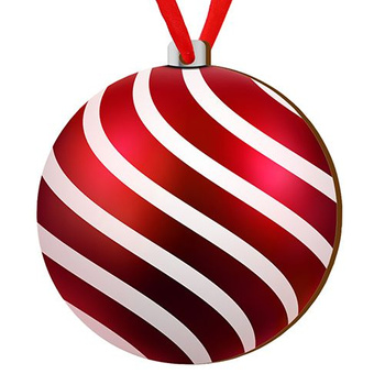 Wooden bauble for the Christmas tree