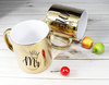 MR gold mirror mug