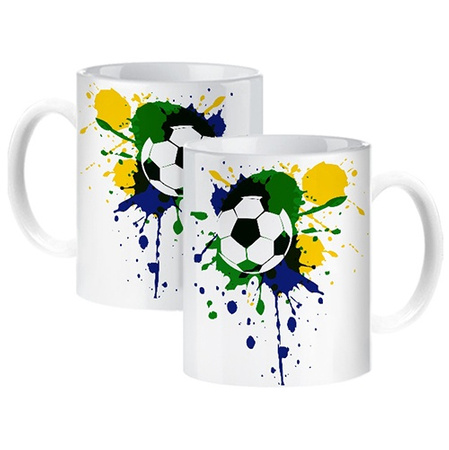 Football sports mug for a footballer