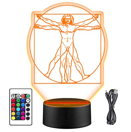 VITRVIAN MAN LED NIGHT LAMP + REMOTE