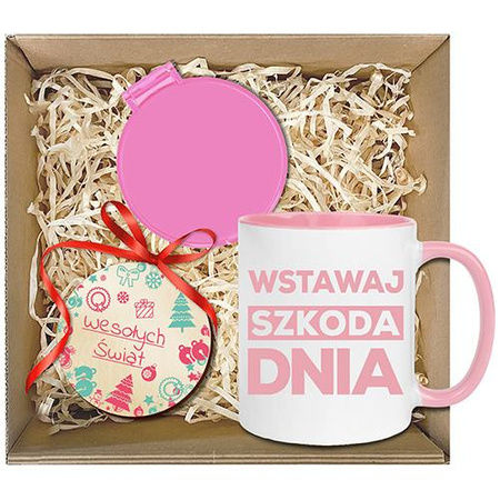 GIFT SET CHRISTMAS MUG BUBBLE gift for WOMAN GIRL