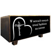 FLOWER POT FOR GRAVE ALL SAINTS CEMETERY HEART CROSS CANDLE