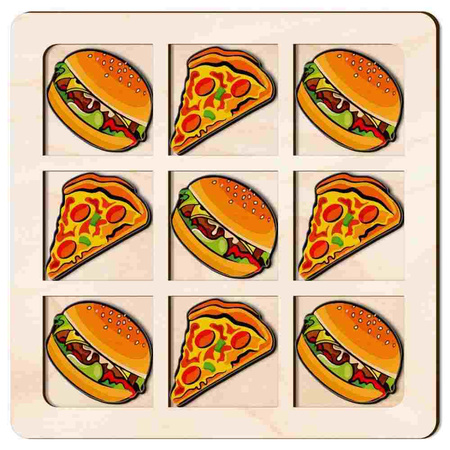 GRA KÓŁKO KRZYŻYK PIZZA I HAMBURGER