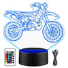  MOTOCROSS MOTOR 3D LED NIGHT LAMP + REMOTE
