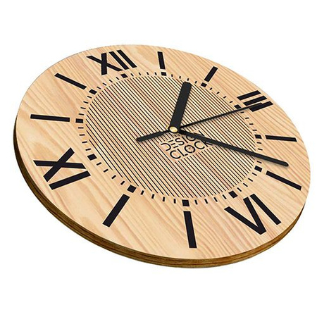 WALL CLOCK, WOODEN LOFT, MODERN