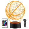 LAMPKA NOCNA LED Piłka do Kosza Koszykówka 3D + PILOT