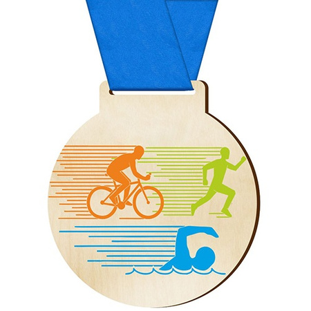 Sports medal triathlon for athlete