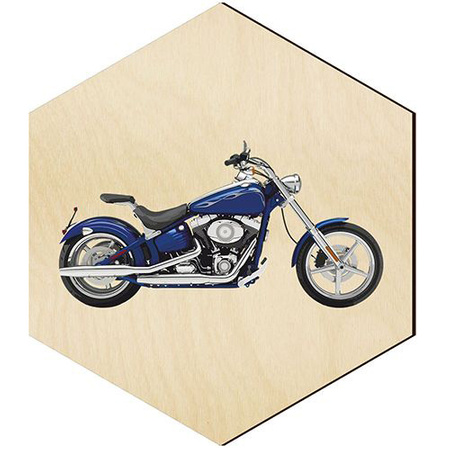  WOODEN DECORATIVE PANEL FOR A WALL HEXAGON
