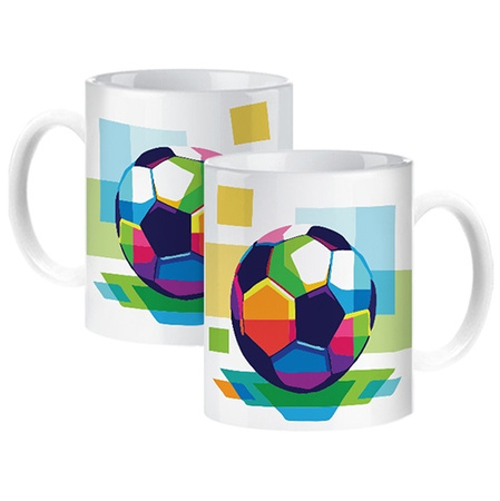 Football sports mug for a footballer