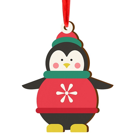 Wooden bauble for the Christmas tree