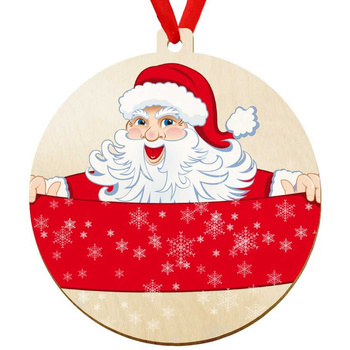 Wooden bauble for the Christmas tree