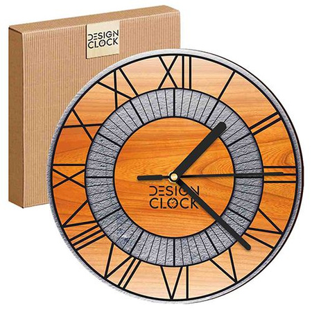 WALL CLOCK WOODEN CONCRETE