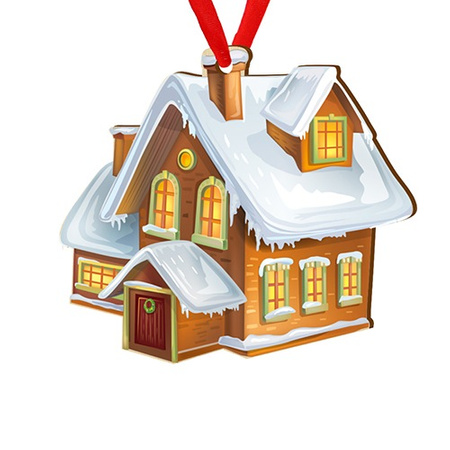 Wooden bauble for the Christmas tree