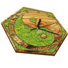  WOODEN WALL CLOCK NATURE HEXAGON 
