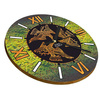 WALL CLOCK WOODEN NATURE GRASS