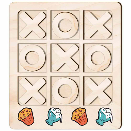 TIC TACK TOE GAME ICE CREAM AND POPCORN