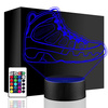 LED NIGHT LAMP NIKE JORDAN 3D SHOES + REMOTE