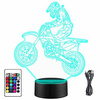 LAMPKA NOCNA Motocross Cross Enduro Engine 3D LED + PILOT