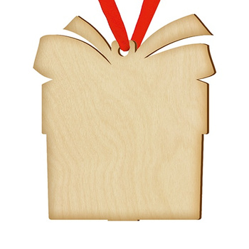 Wooden bauble for the Christmas tree