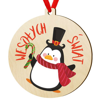 Wooden bauble for the Christmas tree