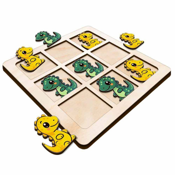 TIC TACK TOE GAME DINOSAUR