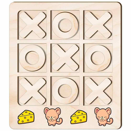 TIC TACK TOE GAME MOUSE AND CHEESE