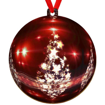 Wooden bauble for the Christmas tree