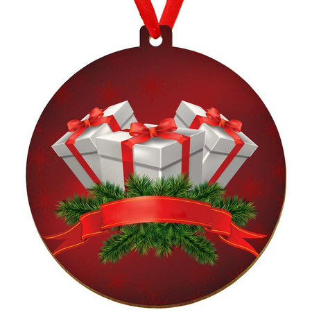 Wooden bauble for the Christmas tree