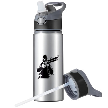 MUG SPORTS BOTTLE WATER BOTTLE WITH STRAW WITH HANDLE SURVIVAL