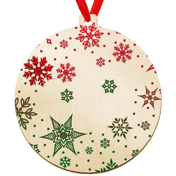 Wooden bauble for the Christmas tree