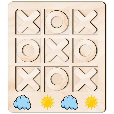 TIC TACK TOE GAME SUN AND CLOUD