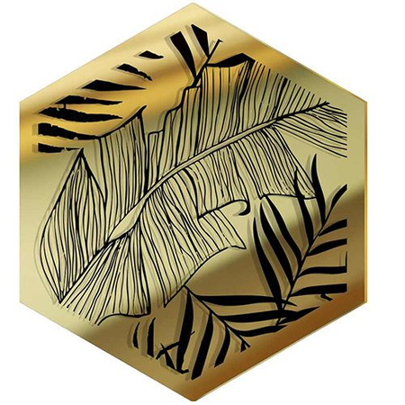  MIRROR DECORATIVE PANEL FOR THE WALL HEXAGON 