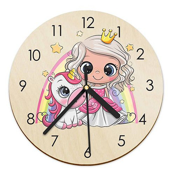 WOODEN WALL CLOCK FOR CHILDREN