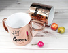 QUEEN pink mirror mug