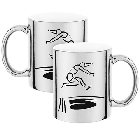 MUG FOR A LONG JUMP COMPETITOR