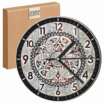 WALL CLOCK WOODEN CONCRETE