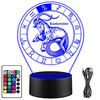 LED NIGHT LAMP CAPRICORN ZODIAC SIGN + REMOTE