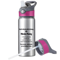 MUG SPORTS BOTTLE WATER BOTTLE WITH STRAW WITH HANDLE SURVIVAL