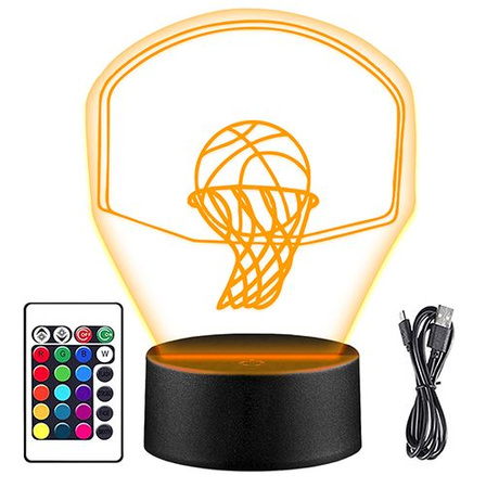 LED HANDBALL 3D NIGHT LAMP + REMOTE