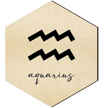 WOODEN DECORATIVE PANEL FOR A WALL HEXAGON