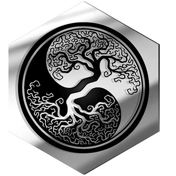 LUSTRZANY PANEL DEKORACYJNY NA ŚCIANĘ HEKSAGON