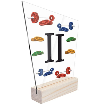 2nd place Sports statuette weightlifting