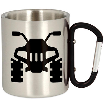 METAL TOURIST QUAD MUG WITH CARABINER