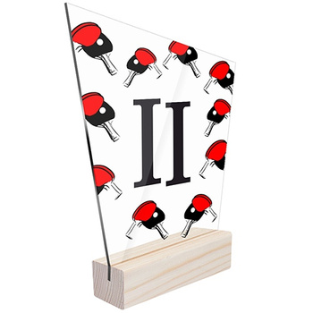 2nd place Sports statuette table tennis for a table tennis player