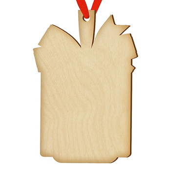 Wooden bauble for the Christmas tree